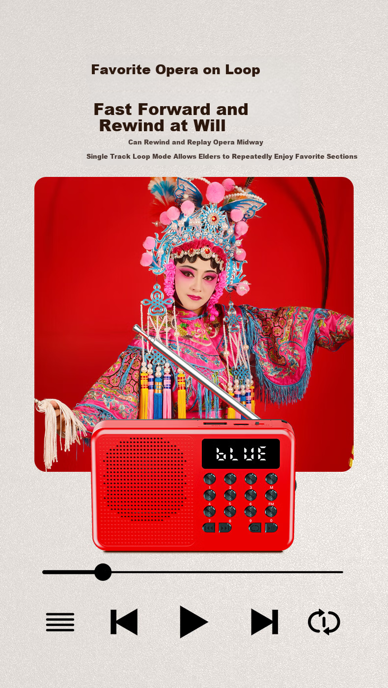 Newsmy L1 Radio Elderly Simple Rechargeable Portable Classic Small Semiconductor Broadcast Player Card Slot Mini Speaker 2025 New Model 11