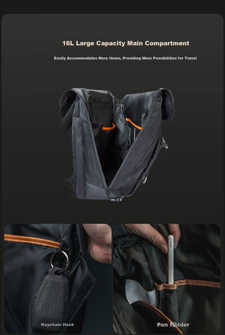 GYXX Lingyun 2 Men's Business Large Capacity Backpack Commuter Laptop Bag Lightweight Stylish 15