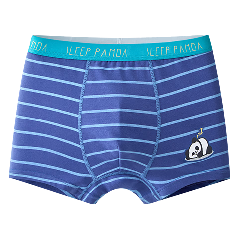 MiiOW Boys' 100% Cotton Boxer Briefs Kids' Pure Cotton Underwear Toddler and Big Boys' Shorts