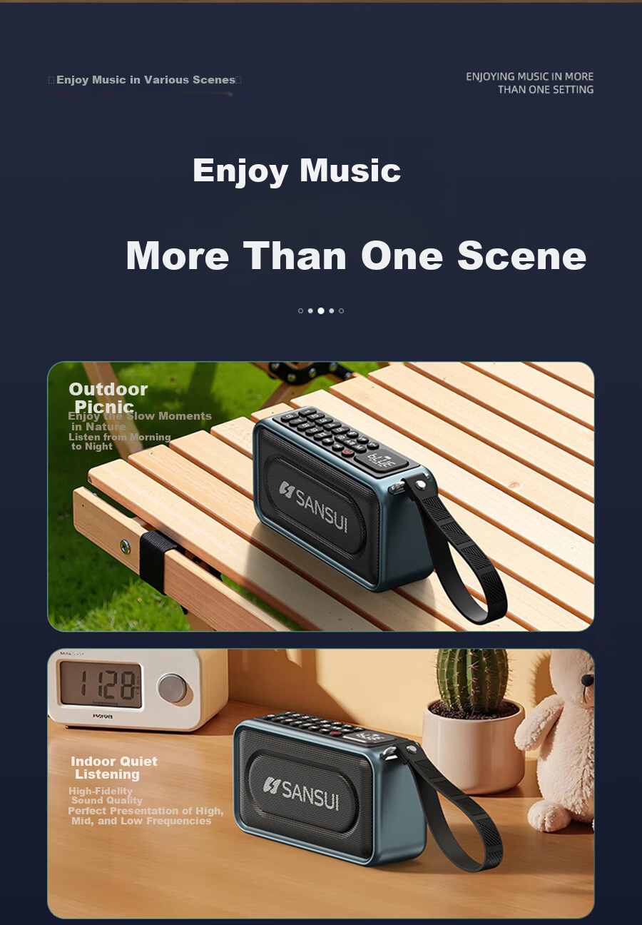 SANSUI Emergency Power Supply Radio Multifunctional Portable Disaster-Resistant Solar Hand-Crank Generator Flashlight Long Battery Life MV13 21