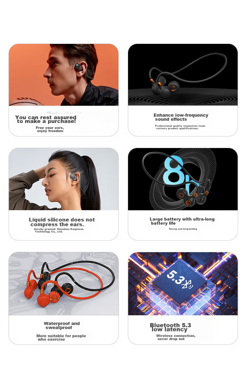 Leideng I10 Wireless Sports Bluetooth Earphones, Over-Ear Design, Waterproof And Sweat-Resistant, Suitable for Marathon Running, Not In-Ear, Long Battery Life, Compatible with Apple 17, Huawei, Android Phones, Price Protection, Orange Color 3