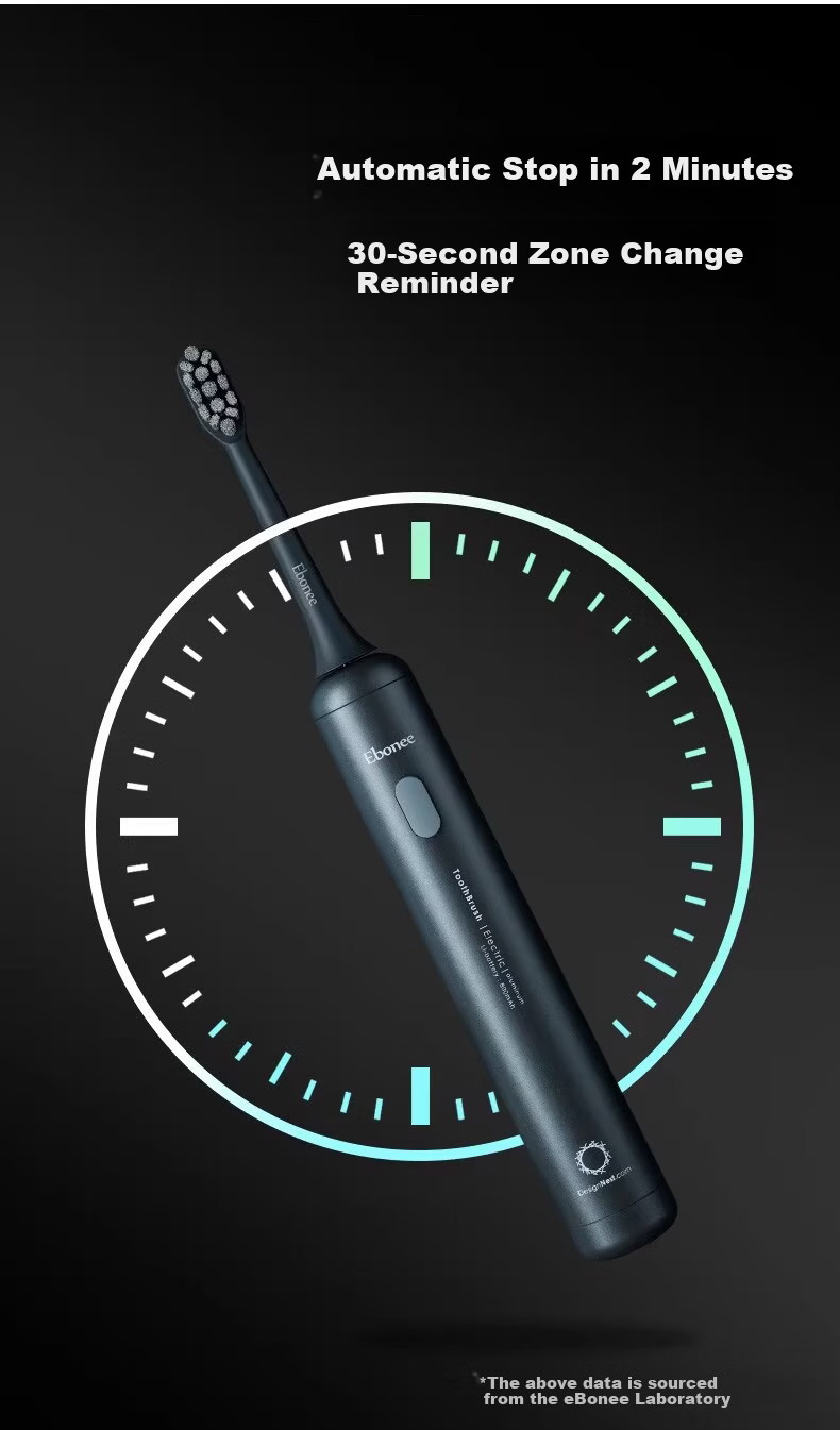 Ebonee High-End Business German Precision Aluminum Alloy Adult Sonic Electric Toothbrush Luxury Men's Powerful Cleaning Gum Care Metal Base Birthday Gift Box Set 9