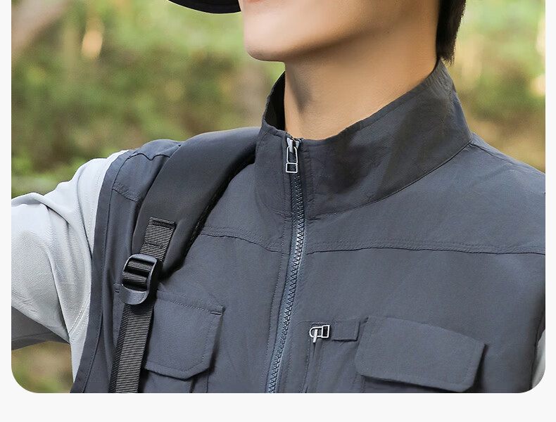 Romon Men's Sun Protection Hat Large Brim Ice Silk Open Top Sunshade Hat Summer Outdoor UV Protection Face Covering Slim Face Sun Hat 5