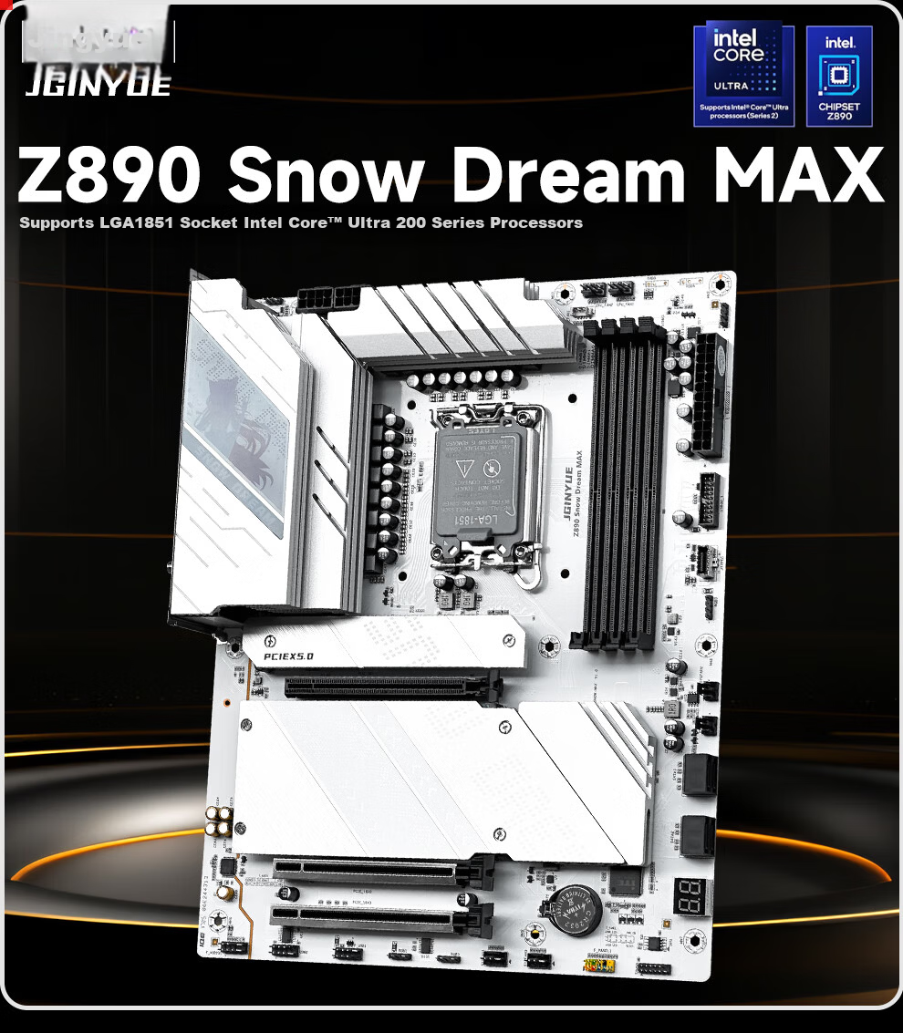 Jingyue H810M-D Motherboard DDR5 Desktop Motherboard Core Ultra5 225F/225/230F/235/250K (Intel H810/LGA1851) 1