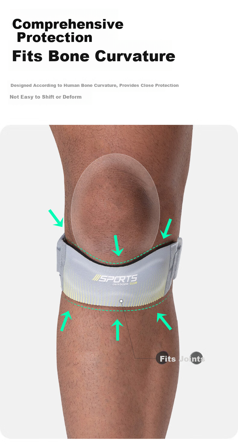 VICTORIATOURIST Sports Patella Strap Unisex Fitness Knee Brace for Joint Injury Professional Basketball Badminton Marathon Running 3