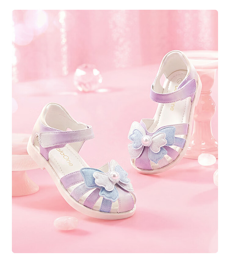 Balabala [balaOne] Kids Sandals Girls 2026 Summer New Delicate Gradient Casual Shoes 7