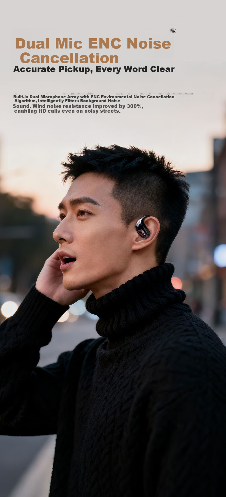 IGene 14mm Gold Label Panorama Sound 6.0 Bluetooth Earhook Bone Conduction Wireless Open-Ear Music Sports Running Headphones Compatible with Huawei Xiaomi S160 13