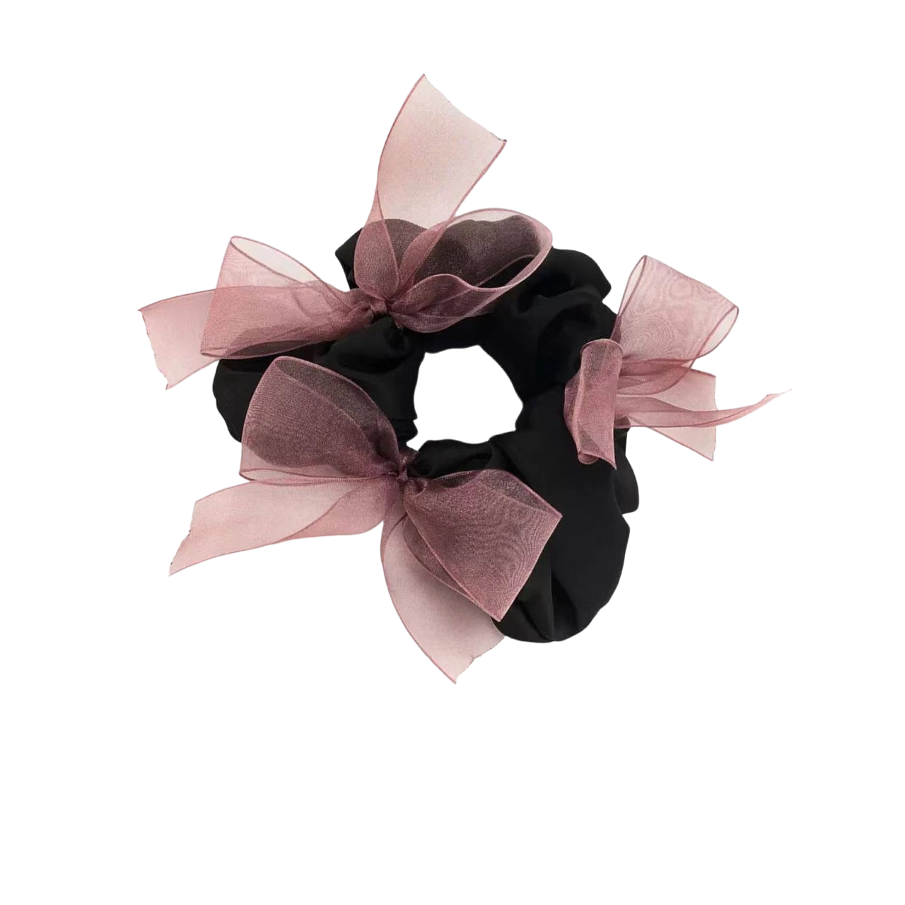Meiyan Notes Intestine Hair Tie Xu Yan Same Style Mesh Bow Elastic High Elasticity Ponytail Hair Accessory