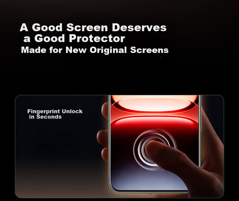 MOCOLL Ultrasonic Instant Unlock Tempered Glass Screen Protector for iQOO 15 Full Coverage HD Gaming Phone Screen Protector Smooth Dust-Free Explosion-Proof Drop-Resistant Anti-Fingerprint Film Tool 3