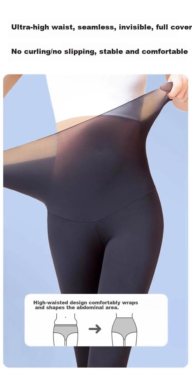 BOPRUIEY Women's Sharkskin Ice Silk Ultra-Thin Cooling Spring Summer Wearable Plus Size Yoga Sports Leggings Nine-Point Tight Pants 4