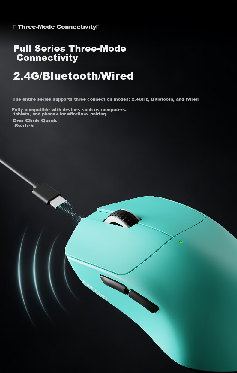 EWEADN X11PRO Wireless Bluetooth Tri-Mode Lightweight Gaming Mouse for Laptop and Desktop Office Use 7