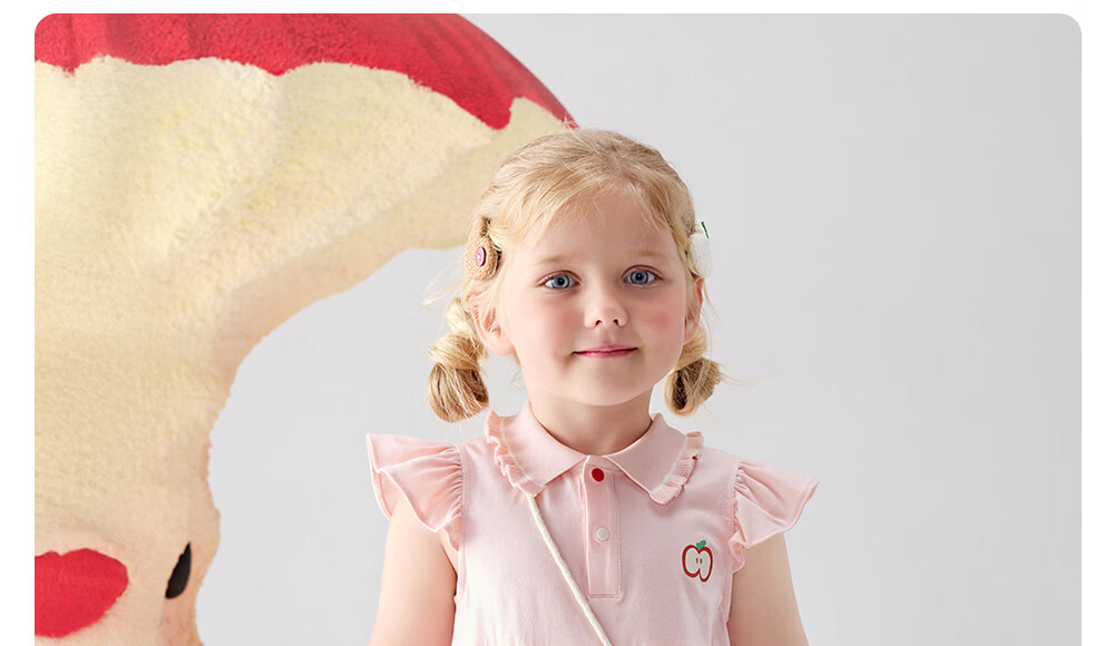 Betis Girls Summer Dress Children's Long Dress Thin Princess Breathable Sweat-Absorbing Polo Collar Baby Dress with Small Flutter Sleeves 31