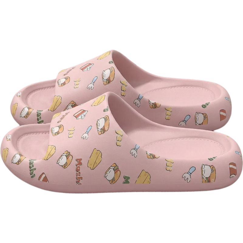 MashiMaro EVA Cartoon Cute Parent-Child Slippers Non-Slip Home Bathroom Kids Women's Sandals