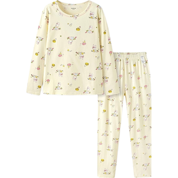 BALABALA Girls' Cotton Thermal Underwear Set Autumn Long Johns for Children Kids Sleepwear 209925169004
