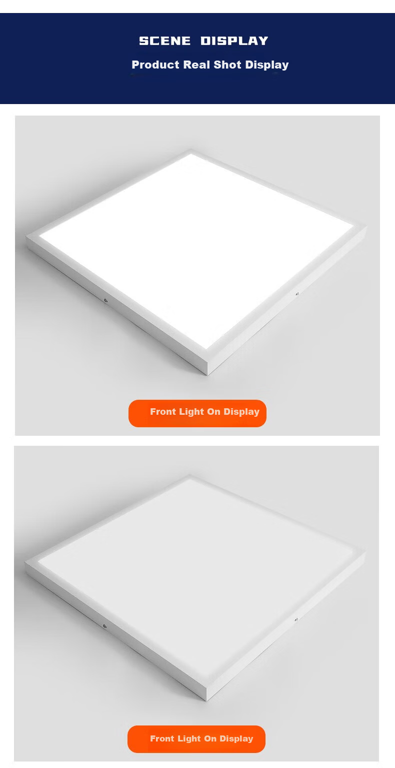 Dengling LED Surface Mounted Small Square Panel Light Ultra-thin Flat Ceiling Light Fixture Surface Mounted Square 21cm - White Light 18W 9