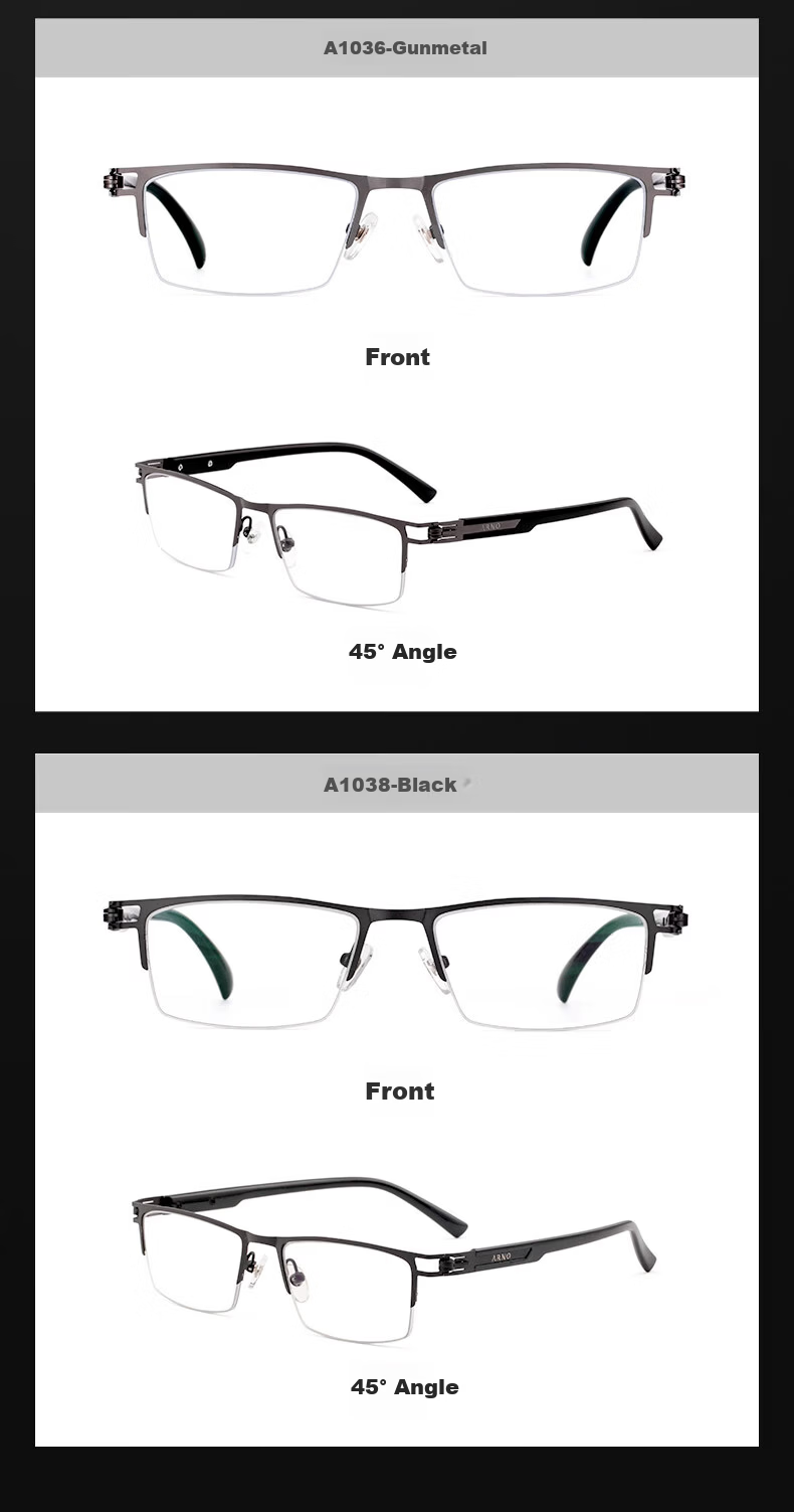 ARNO Focus On Your Eyes Anti-Blue Light Reading Glasses Men Women German Imported Fashion Ultra-Light High-Definition Presbyopia Glasses A1036 100 Degree 8