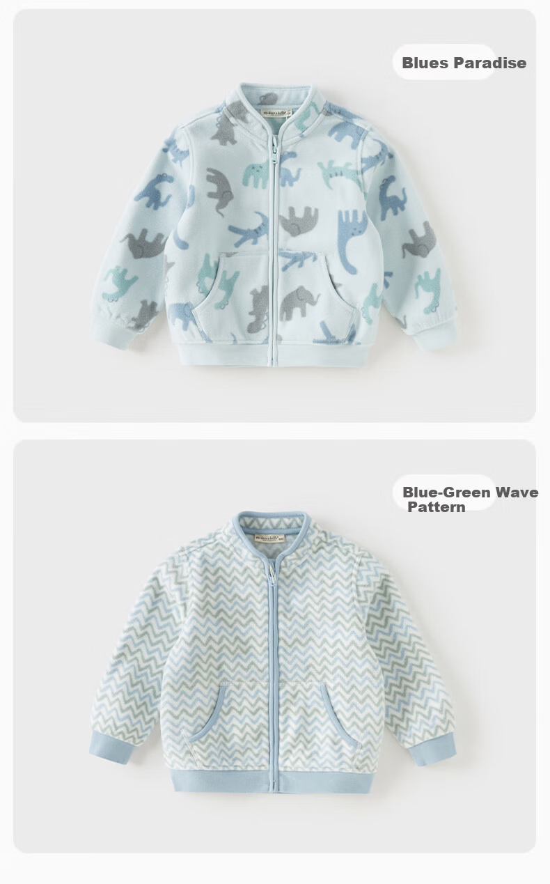 David Bella Huggable Jacket Boys' Spring and Autumn Fleece Top Children's Outerwear Baby Girls' Fall Clothing 26