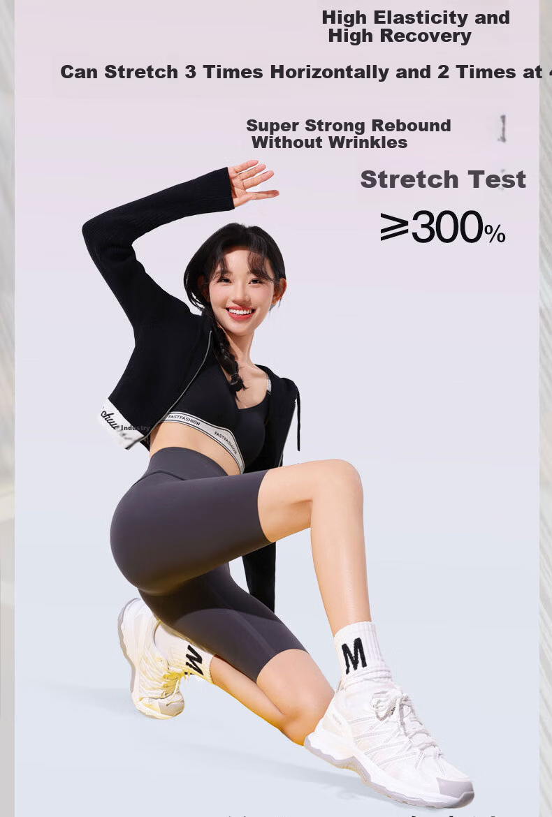 Miiow Shark Pants Women's 2026 New Summer Thin Yoga Pants Ice Silk Five-Point Cycling Fitness Leggings Shorts 17