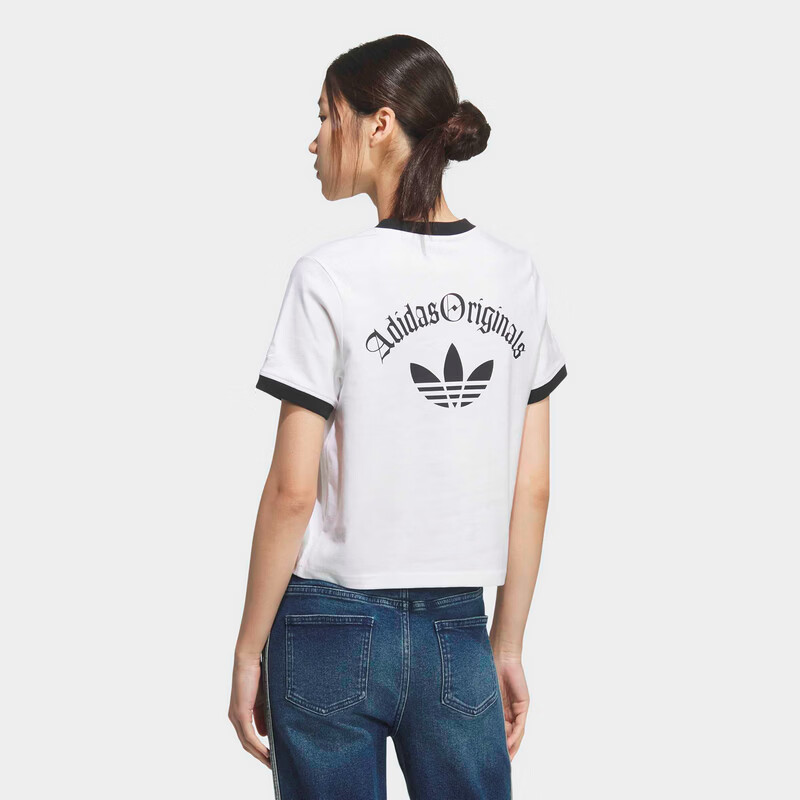 Adidas Originals Women's OG W TEE SS 2 Short Sleeve T-Shirt KT3060 White XS 2