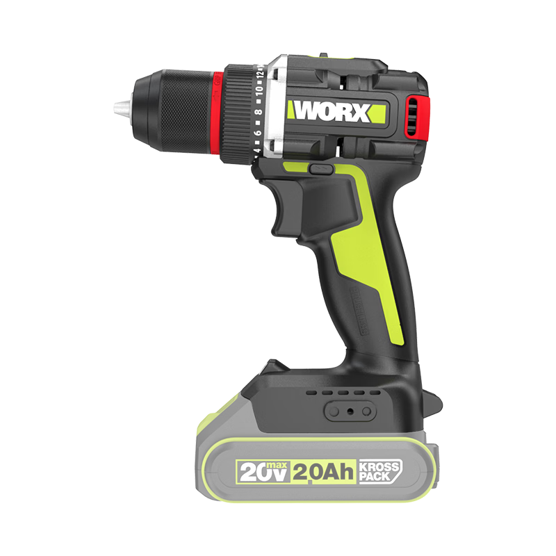 WORX 20V Brushless Electric Drill WU173.9 (Bare Tool), Lithium Battery Pistol Drill, Electric Screwdriver Tool