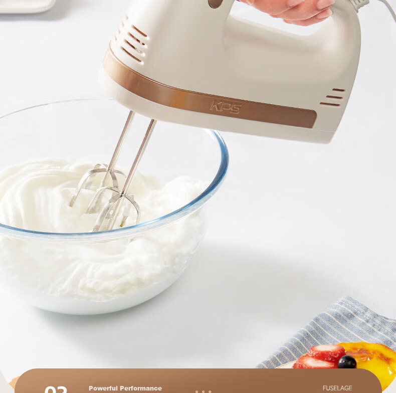 KPS KS938DC Electric Handheld Mixer Whisk Cream Beater for Home Baking 11