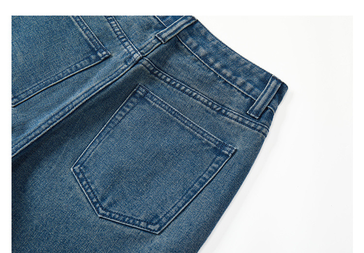 MT Walking Comfort Spring Cloud Soft Cotton Vintage Loose Straight High Waist Slim Fit Premium Women's Jeans 8