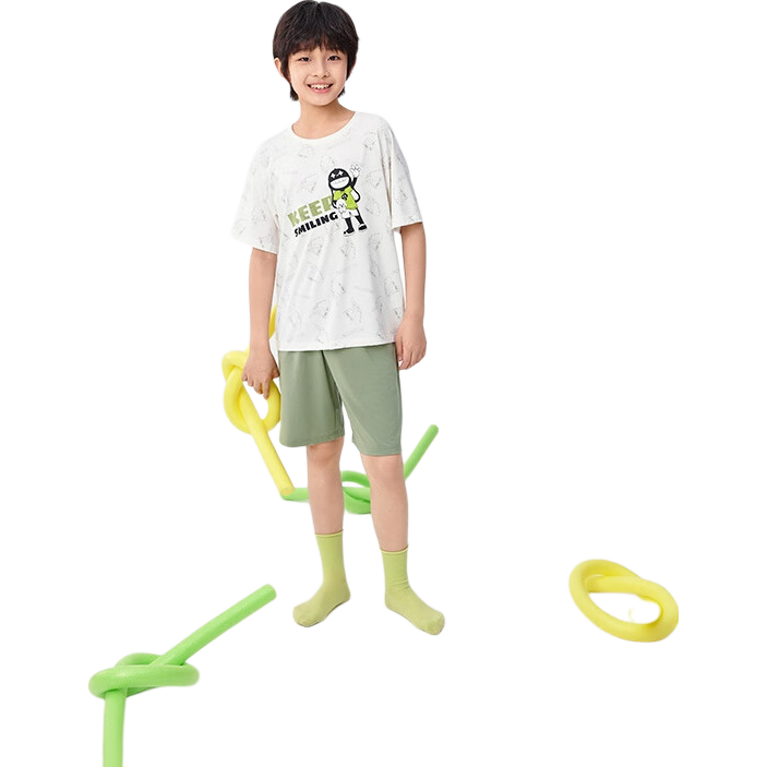 Balabala Summer Pajama Set Air Conditioning Clothes Boys Homewear [Designer SICO Mall Same Style] 206225171105