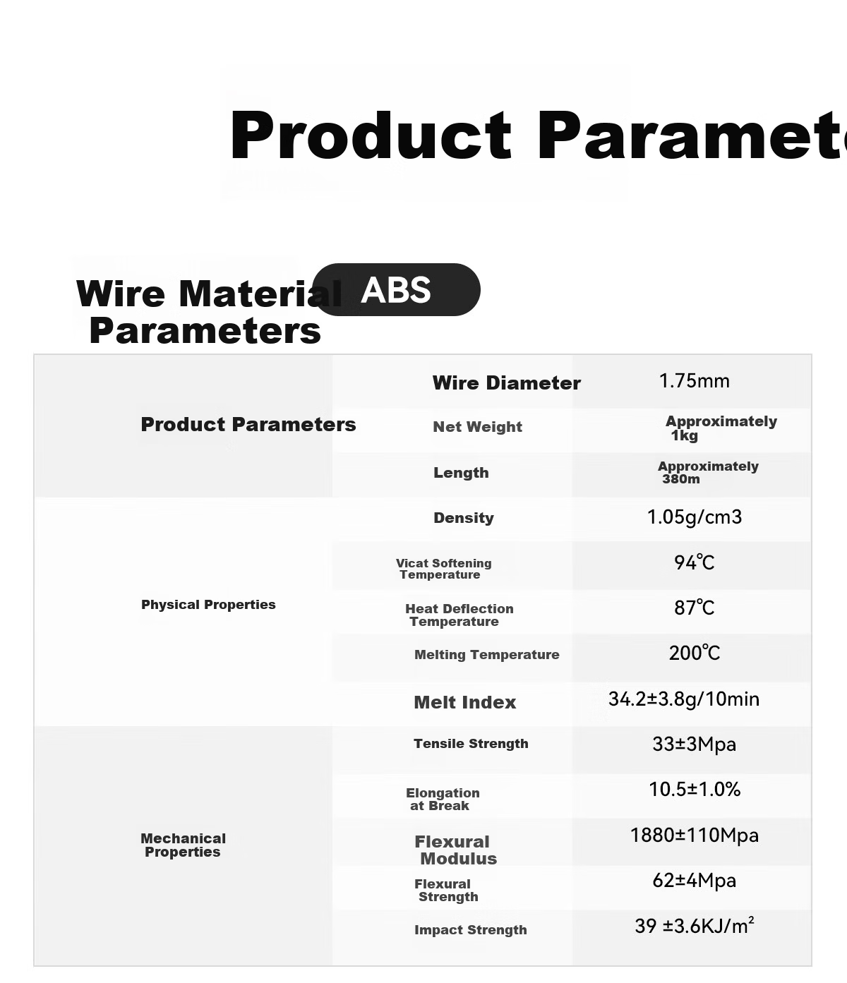 CMYKSUPPLIES 3D Printing Filament ABS 1.75mm Compatible with Tuozhu, Chuangxiang Sanwei, Duoku, Fuzhi, Jiguang Erwo 3D Printer Spools Black 1kg 11