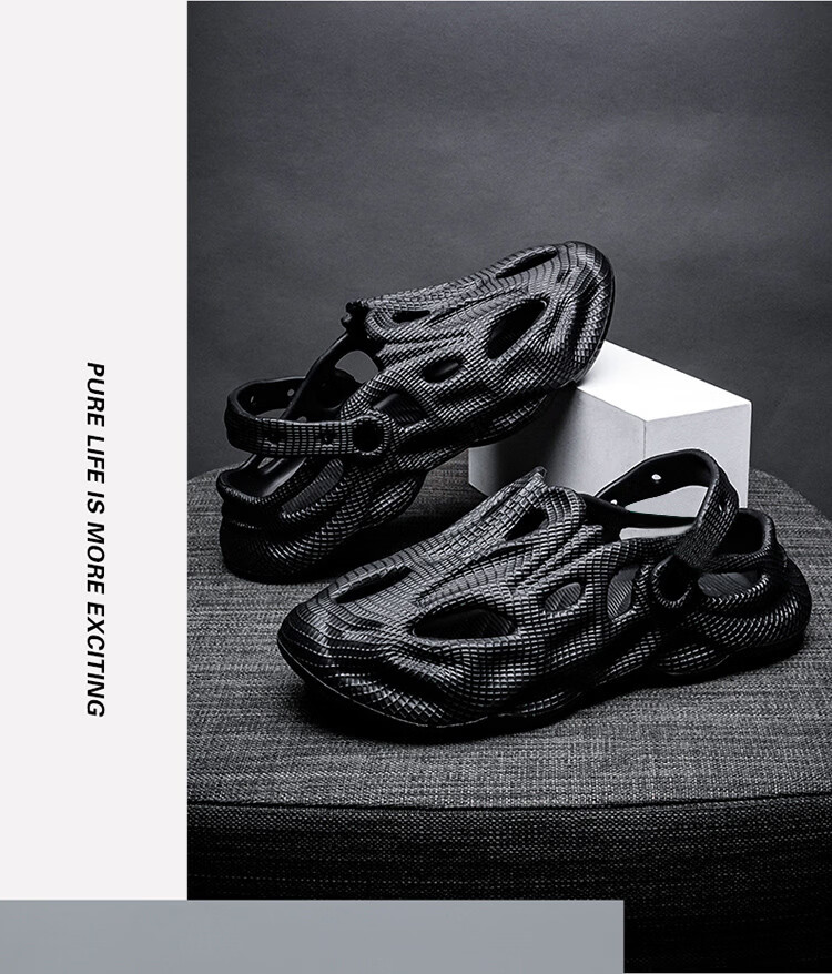 Californian Bull Men's Premium Spring Summer Outdoor Breathable Sandal Shoes Gray Size 42 8