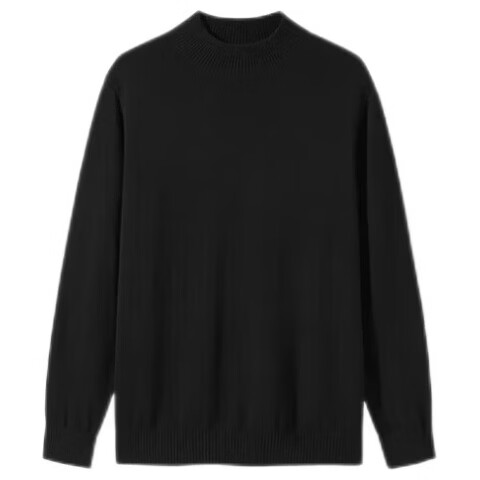 GXG Men's Wool Blend Half Turtleneck Knit Sweater Black 165/S Fall Winter 2024 New Arrival