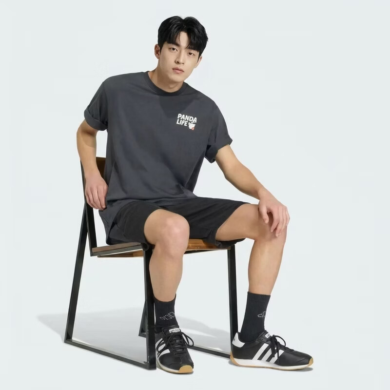 Adidas Sports Style Series Men's M PANDA C HP T Short Sleeve T-Shirt KB4852 Black M 5