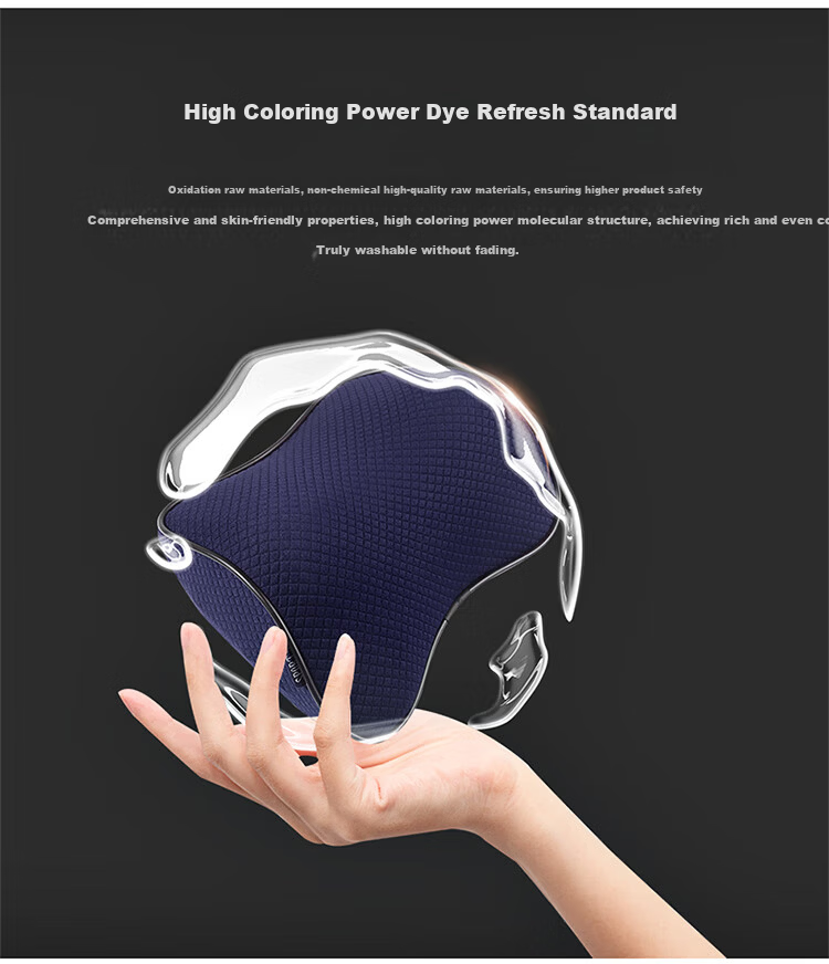 BOLISH Car Headrest Pillow Neck Pillow Cushion Office Home Neck Support Dark Blue ML for Xiaomi SU7 4