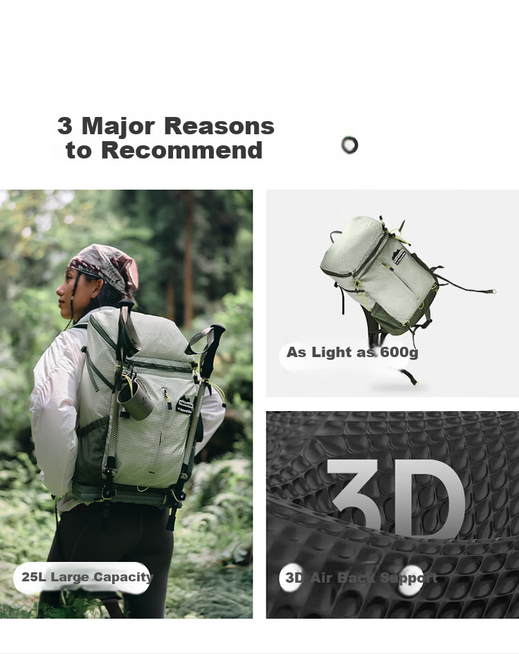 Naturehike Nuoke Helium 25L Hiking Backpack Professional Lightweight Mountaineering Outdoor Travel Waterproof Men Women Shoulder Bag 2