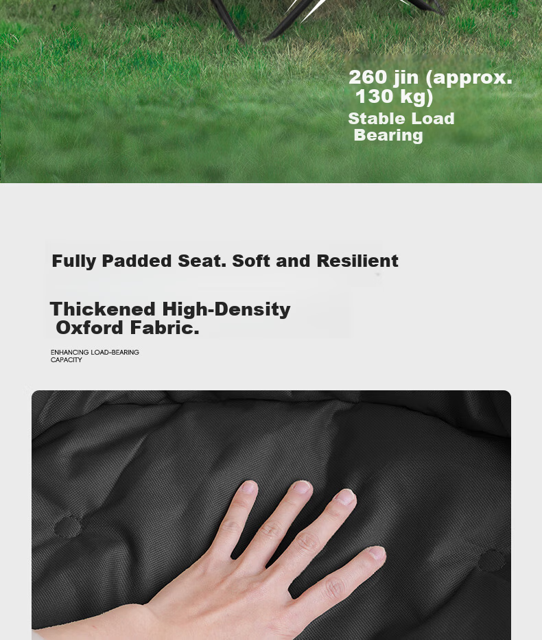 Gosoo Folding Recliner Chair Nap Chair Outdoor Folding Chair Padded Camping Chair Office Rest Chair Folding Bed 8