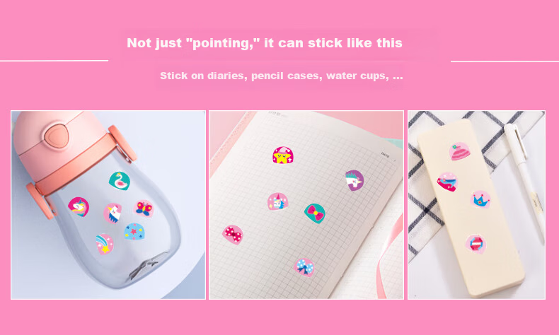 SAALIN Children's Cartoon Nail Stickers Nail Polish Set Waterproof Safe Peelable Princess Girl Toy Gift 14