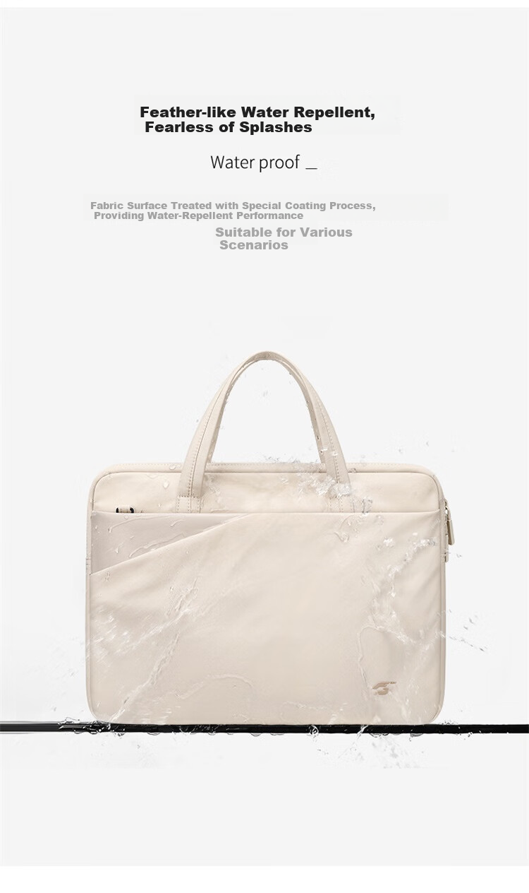 GOLF Women's Laptop Bag Lightweight Business Briefcase 14-inch Notebook File Bag Large Capacity Shoulder Crossbody Bag 6