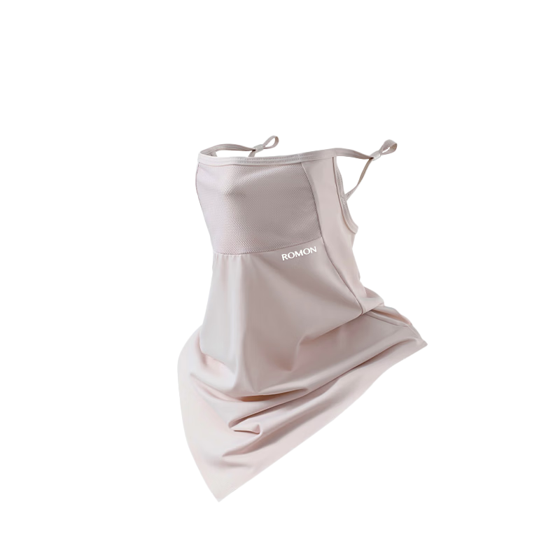 Romon Breathable Sunscreen Face Mask for Women, Ear-Hook UV Protection Full Face Cycling Ice Silk Veil Mask for Men
