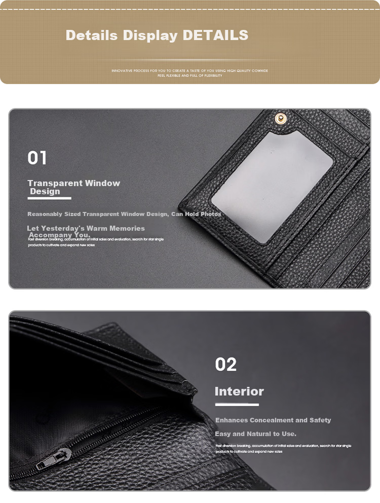 CROCODILE Goddess Festival First Layer Cowhide Simple Long Women's Wallet Bee 20% Off Ticket Holder Birthday Gift for Women 11