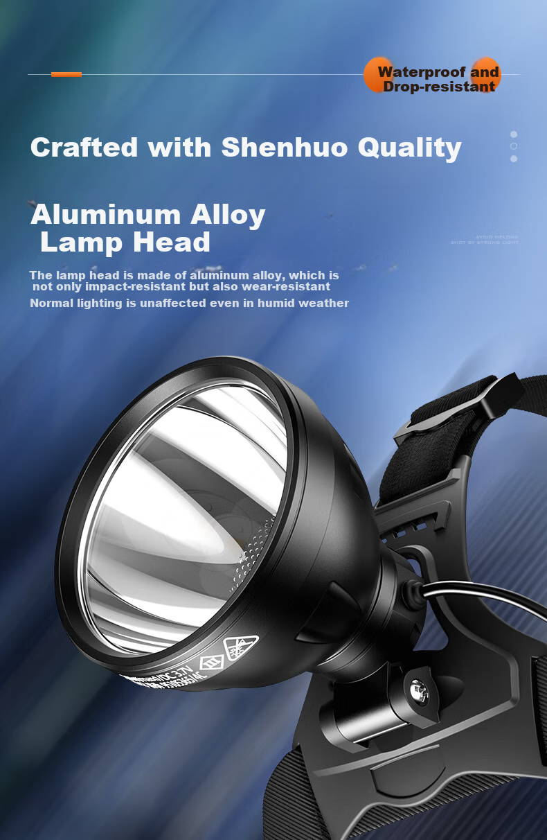 SupFire High-Powered Headlamp Sensor Outdoor Long Battery Life High Lumen Miner Work Light 6