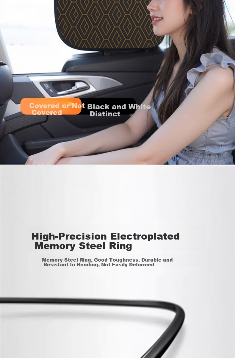 Digalun Car Sunshade Curtain Interior Sun Block Heat Insulation Sunshade Window Curtain for Car Glass Side Window 10