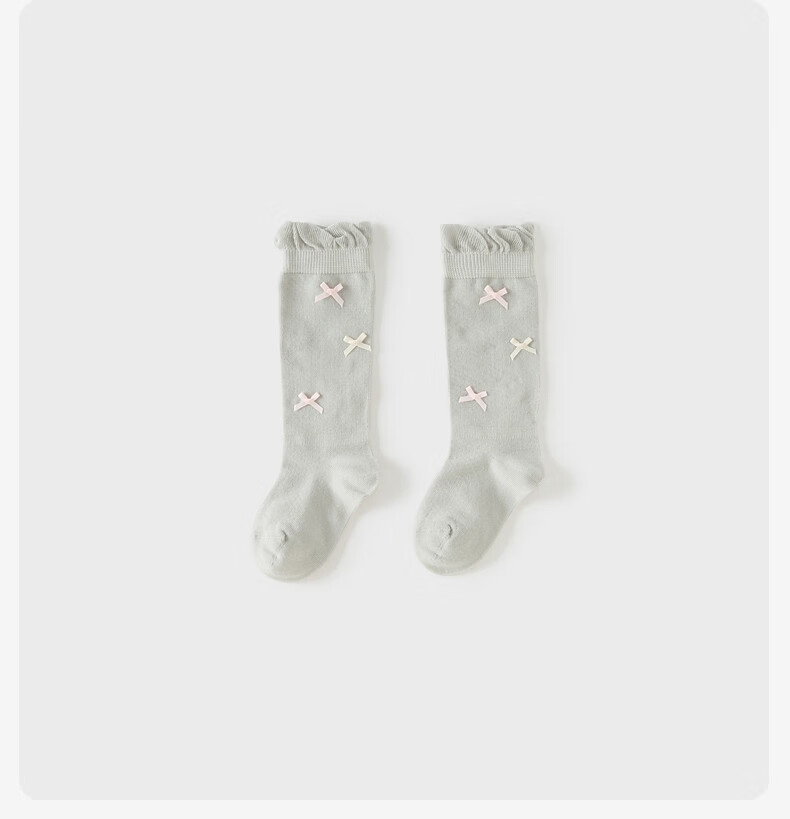DAVE & BELLA Children's Summer Thin Mid-Calf Socks Sweet Little Girls' Leg Socks Kidswear 11