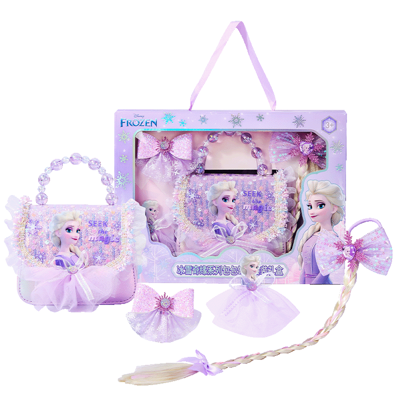 Disney Elsa Princess Bag 3-5 Years Old Girls Handbag Elsa Shoulder Bag Birthday Gift for Little Girls with Gift Box