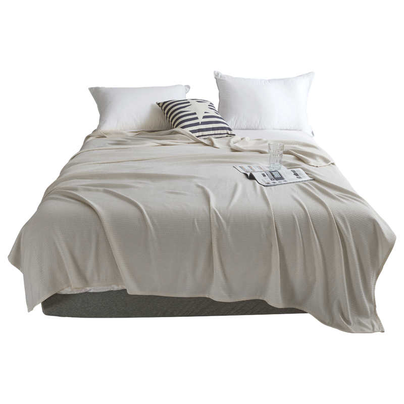 MUJI Baby Blanket Children's Air Conditioning Summer Quilt Newborn Bamboo Fiber Cover Ice Silk Blanket Gray 90*103cm