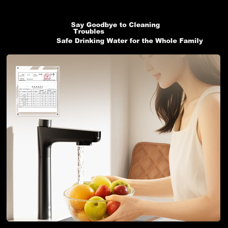 JD Jingzao Lingxi Feiyue 1800 Home Water Purifier with 0 Scale Inhibitor DuPont Dow RO Membrane Baby Safe Reverse Osmosis 1600G Flow Rate 4.75L/min