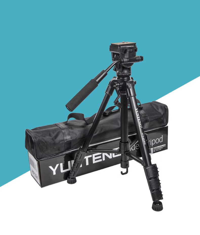 YUNTENG 691 Camera Tripod Hydraulic Damping Head DSLR Mirrorless Camera Phone Photography Professional Photography Video Vlog Live Outdoor Travel Stand 4