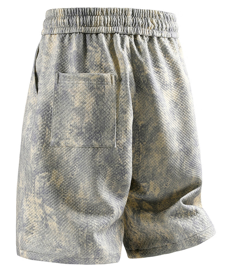 MiiOW Men's Summer Outdoor Sports Breathable Loose Fit Casual Five-Point Beach Shorts Apricot Gray M 7