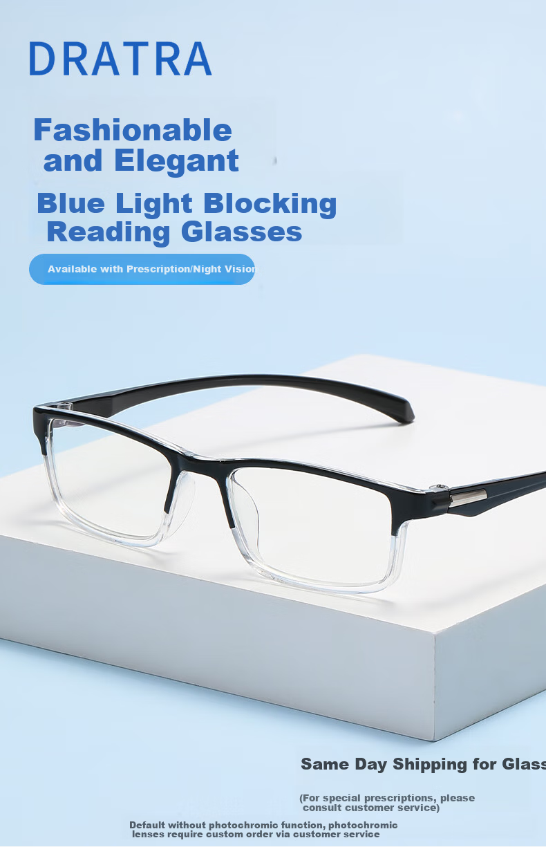 DRATRA Reading Glasses for Men, High-Definition Anti-Blue Light Farsighted Glasses, Middle-Aged And Elderly Phone Viewing Glasses, Presbyopic Glasses for Wome 1