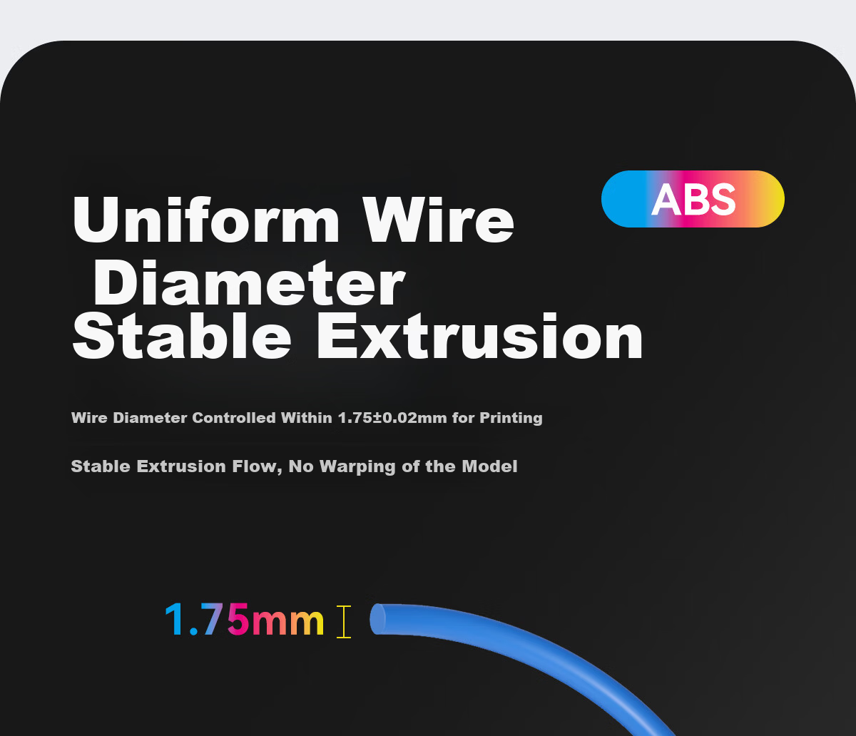CMYKSUPPLIES 3D Printing Filament ABS 1.75mm Compatible with Tuozhu, Chuangxiang Sanwei, Duoku, Fuzhi, Jiguang Erwo 3D Printer Spools Black 1kg 4