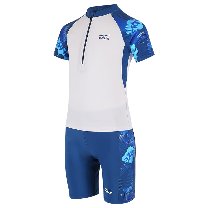 ERKE Kids Two-Piece Boys' Swimwear Set Split Style Children's Swimming Trunks for School and Hot Springs
