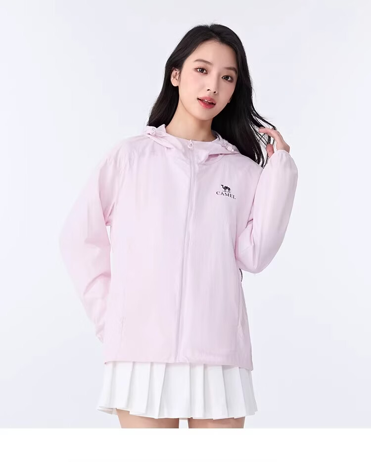 CAMEL Original Yarn Dry and Wet State Sun Protection Jacket for Women Slim Fit 2026 Spring Summer New Cool Breathable Water-Repellent Jacket for Men 0007 9